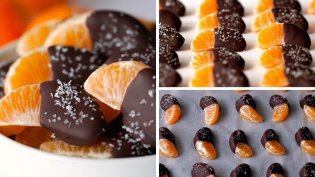 Zdravý a hrvý dezert: Mandarinky v čokoláde