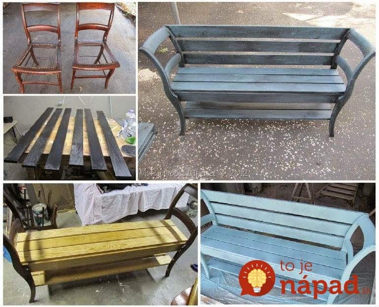 Turn Chairs into a fabulous Bench.