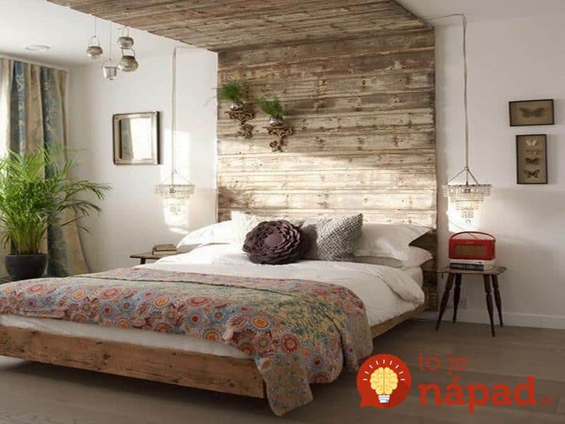 nice-unique-heder-board-with-master-ned-and-white-floating-bed-and-pillows-also-white-blanket-and-photograph-and-windowed-wall-also-plant-on-pot-also-two-crystal-hanging-lamps