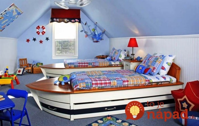 attic-bedroom-for-kids-with-sailor-theme