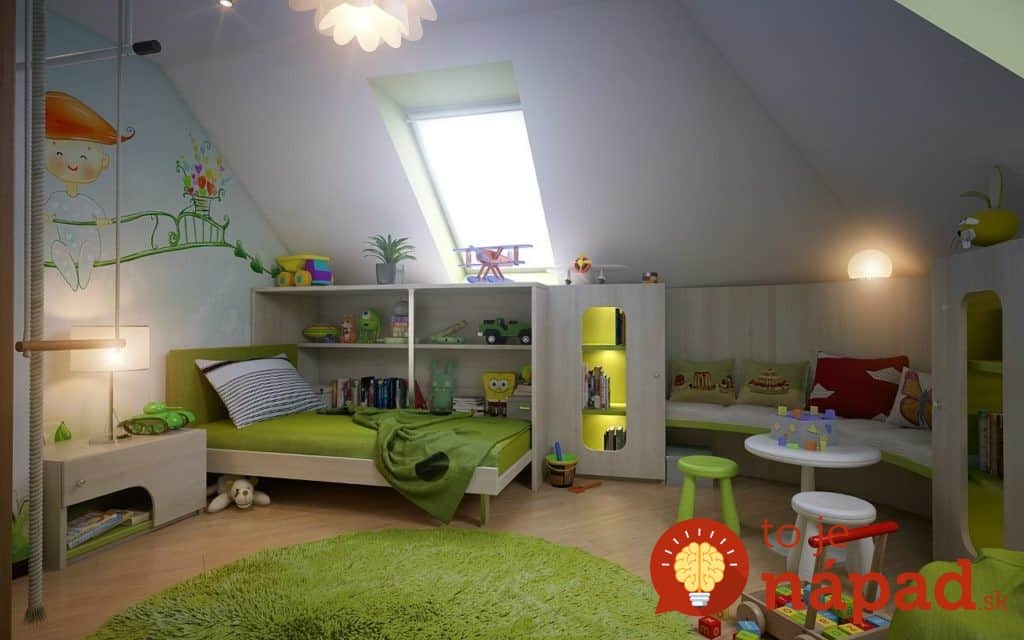 green-white-childrens-attic-room