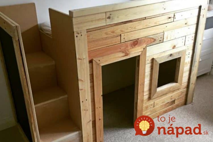 kids-playhouse-pallet-bed