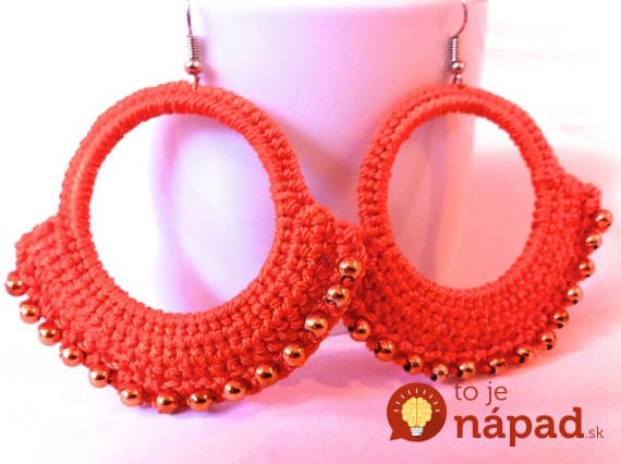 new-red-color-crochet-earrings-gift-for-her