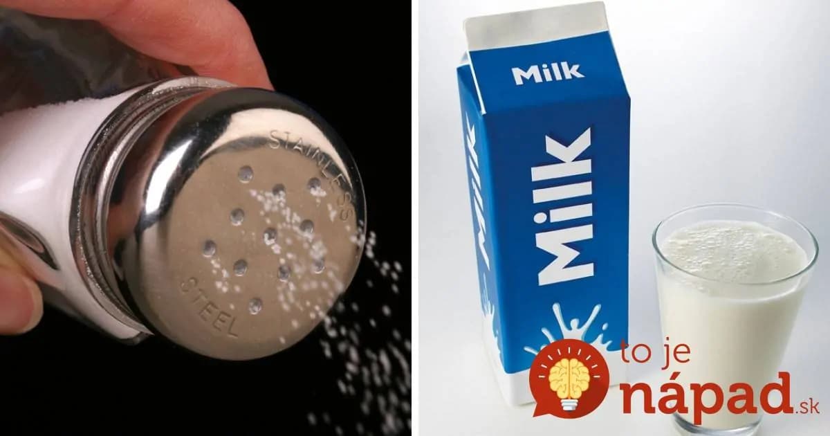 Do otvorenej škatule s mliekom nasypala soľ. Ide o skvelý tip, ktorý sa bude hodiť aj vám!