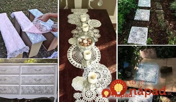 Máte doma staré záclony alebo čipkované obrusy? 22 úžasných vecí, ktoré z nich môžete vytvoriť!