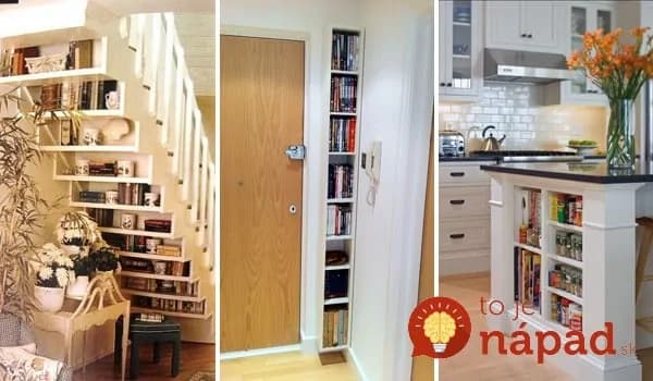 25 nápadov na originálne domáce knižnice