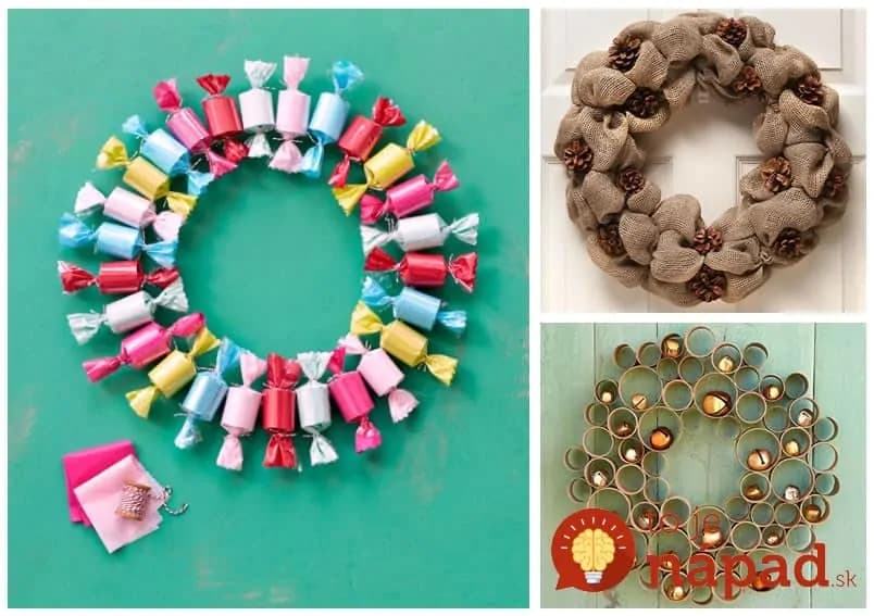 25 nápadov na „Urob si sám“ advetný veniec