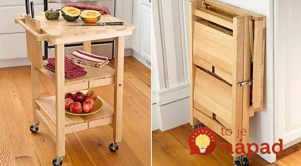 21 geniálnych nápadov pre malé kuchyne, ktoré vám ušetria množstvo miesta