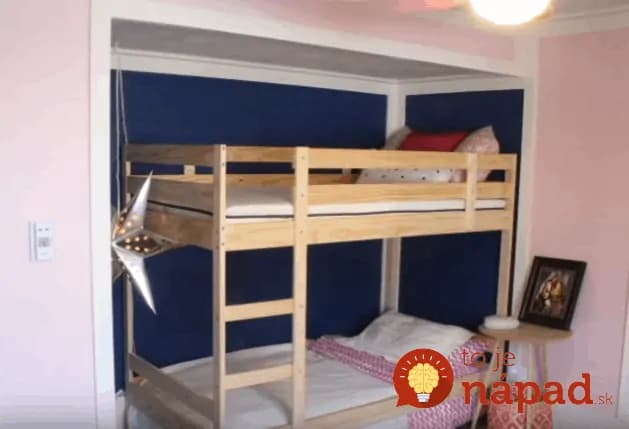 Svojim deťom pripravil úžasné prekvapenie. Takto premenil obyčajnú poschodovú posteľ!