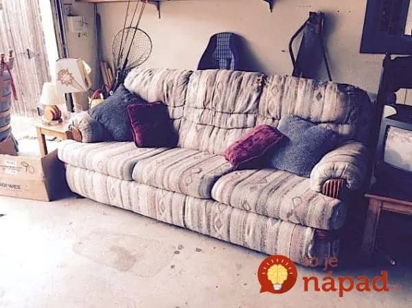 Namiesto toho, aby starú sedačku vyhodila, dostala geniálny nápad. Vyriešila 2 problémy naraz!