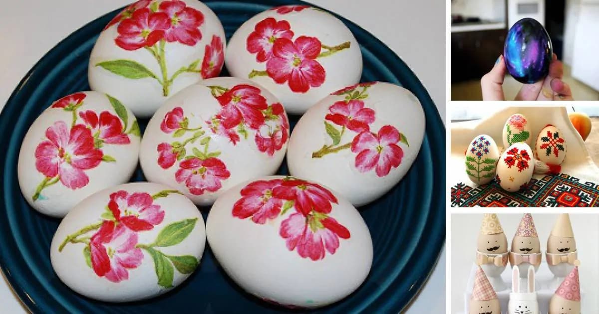 35 krásnych nápadov, ako ozdobiť veľkonočné vajíčka