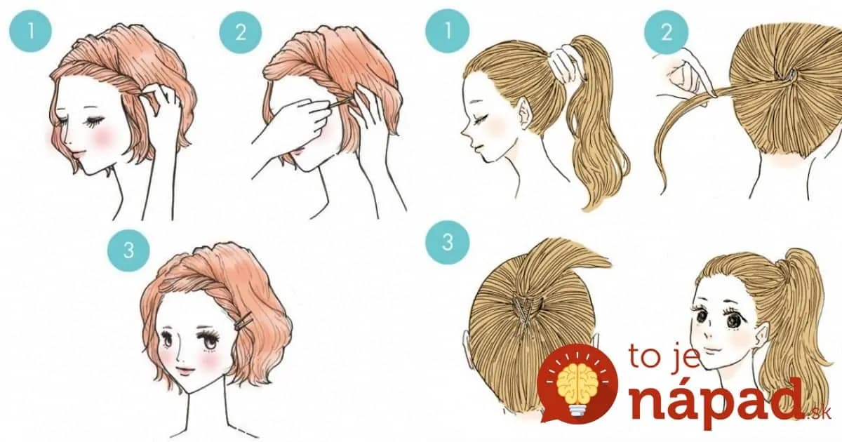 15 obrázkových návodov na na krásne a jednoduché účesy