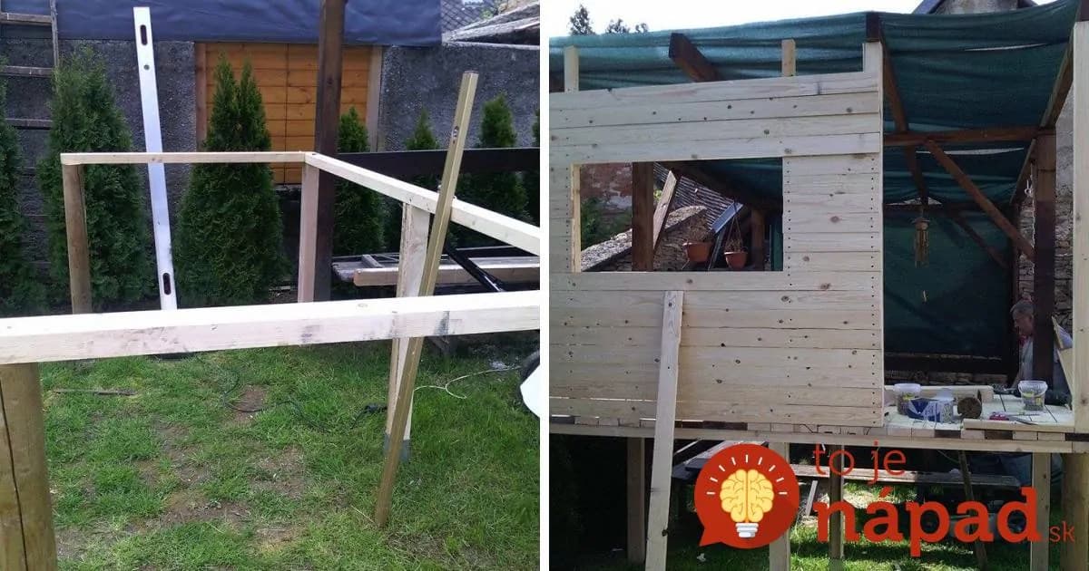 Rodičia postavili pre dcérku krásny domček na hranie. Zvládli to za 3 dni!