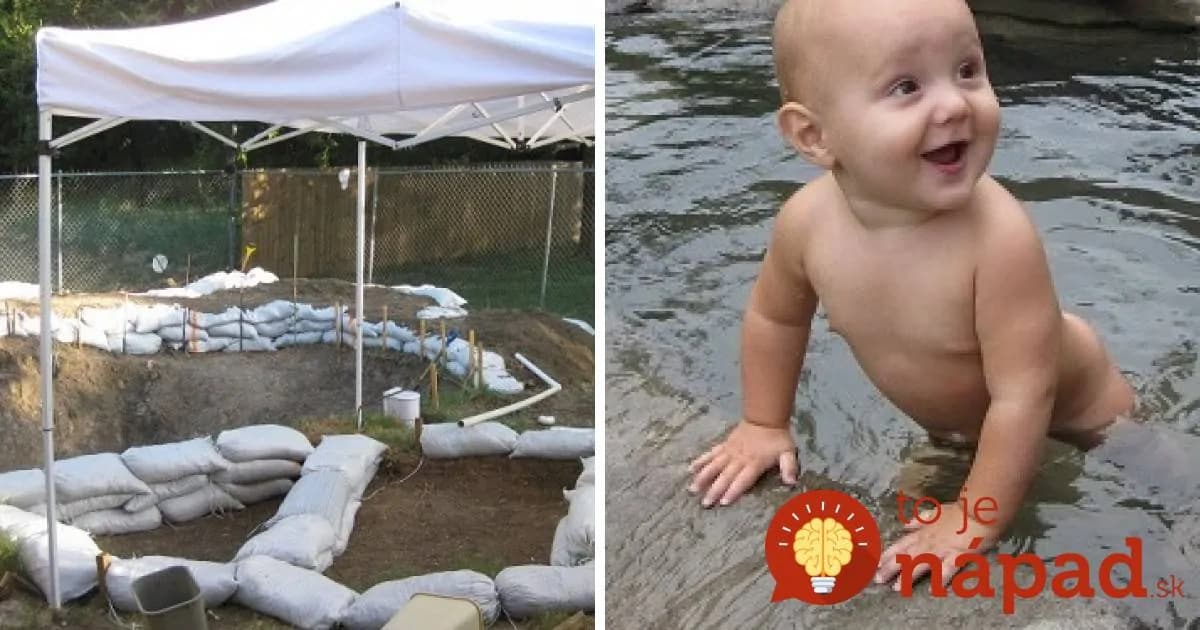 Pre rodinu pripravil veľkolepý projekt. Na záhrade vybudoval úžasný vodný svet!