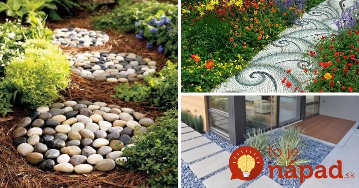 33 nápadov na chodníky z kameňov, ktoré budú ozdobou každej záhrady!