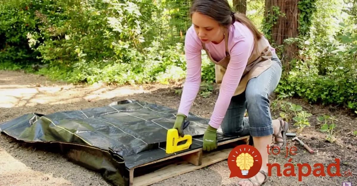Žena pokryla paletu čiernou látkou. Výsledok je fenomenálny!