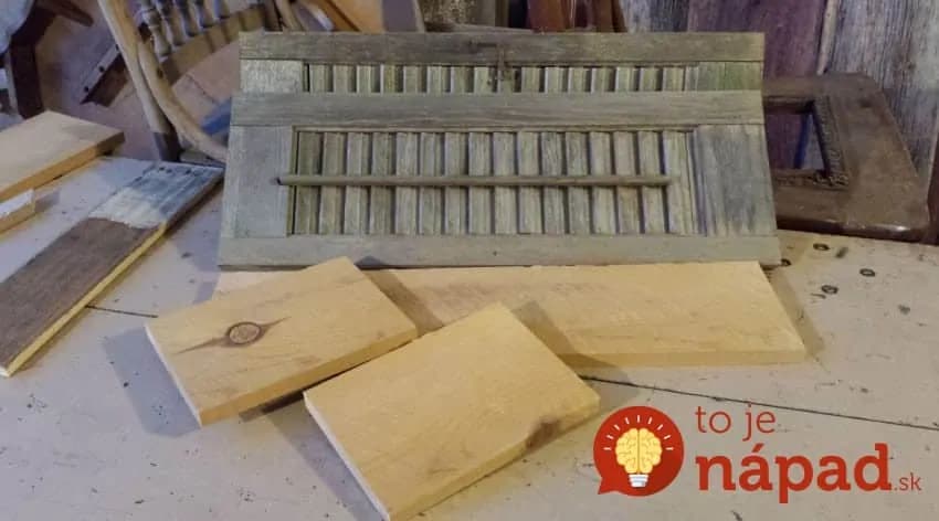 Po výmene okien im ostali staré okenice. Šikovná žena prišla s geniálnym nápadom, ako ich využiť!