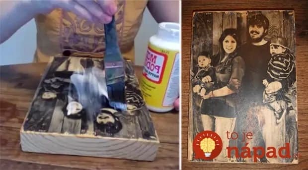 Jednoduchý návod, ako dostať fotografiu na drevo!