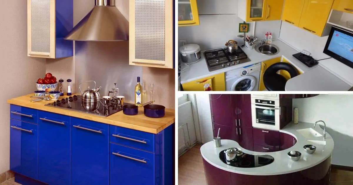 Dizajnér ukázal 21 nápadov pre kuchyne s rozmermi len 3-4 metre štvorcové: Neverili by sme, že môžu vyzerať tak priestranne!