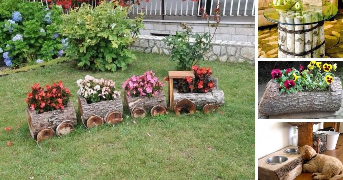 Do domu aj záhrady: 33 geniálnych nápadov z neopracovaného dreva!