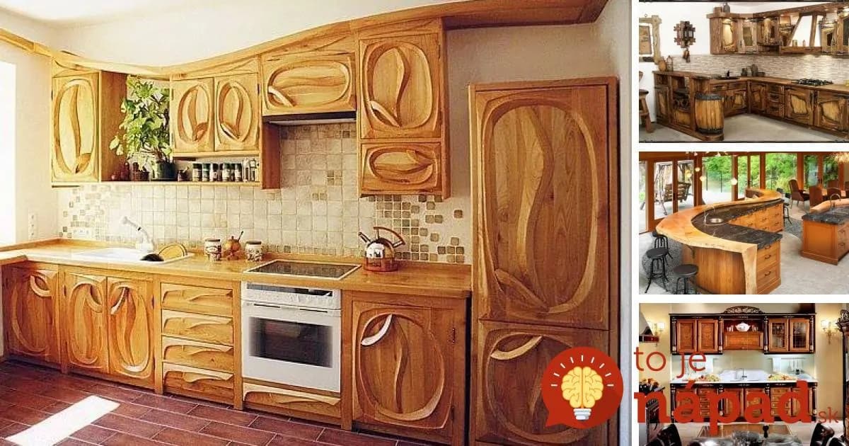 Unikátne kuchynské linky a kuchyne z dreva