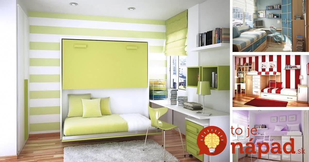 33 geniálnych nápadov pre malé detské izby