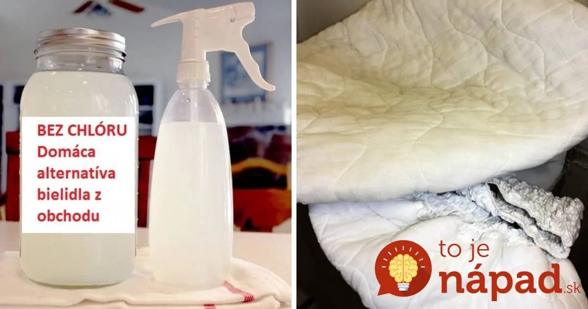 Lepšie ako z obchodu: Domáce bielidlo odstráni škvrny, vybieli záclony a vyčistí aj celý byt!
