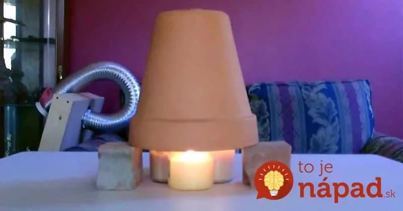 Najjednoduchší spôsob, ako vykúriť miestnosť bez nákladov a iba pomocou črepníka