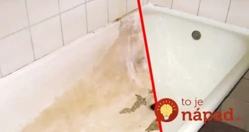 Jednoduchý trik, ako odstrániť hrdzu a čierne škvrny v kúpeľni!