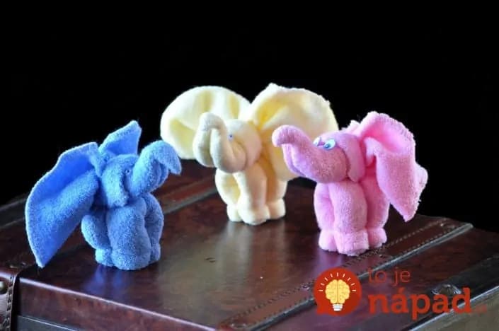 Ako si poskladať krásneho slona z uterákov. Zvládne to úplne každý!