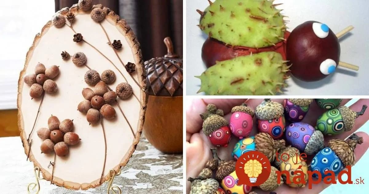 Krásne nápady z gaštanov a žaluďov, ktoré vás presvedčia, aby ste si ich nazbierali aj vy!