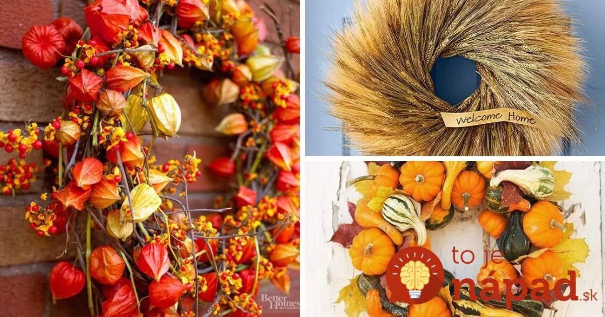 27 krásnych nápadov na jesenné vence, ktoré môžu zdobiť aj váš domov!