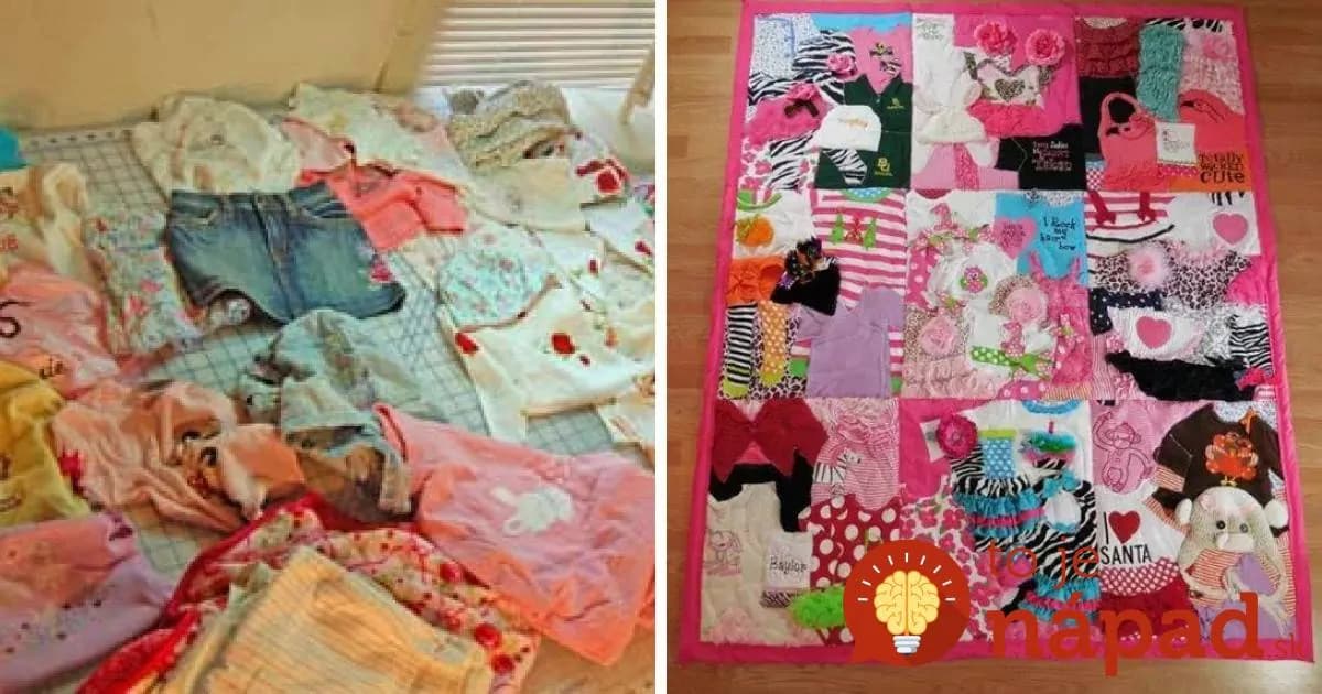Bábätkovské oblečenie alebo flanelové utierky po starej mame? Vyrobte z nich úžasnú deku plnú spomienok!
