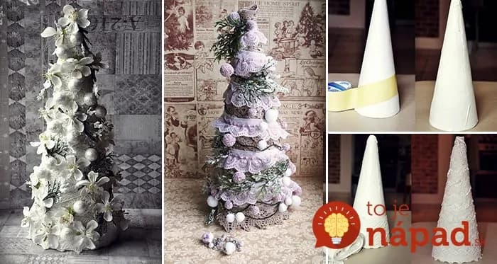 Vyrobte si na stôl nádherný vianočný stromček v štýle vintage: Zvládnete to za pár minút!