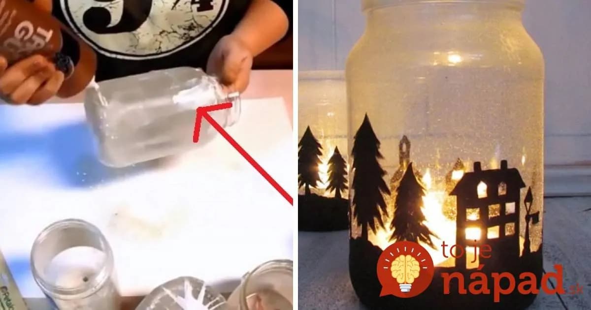 Máte doma takýto pohár na zváranie? Za pár minút ho premeníte na kúzelný vianočný svietnik!