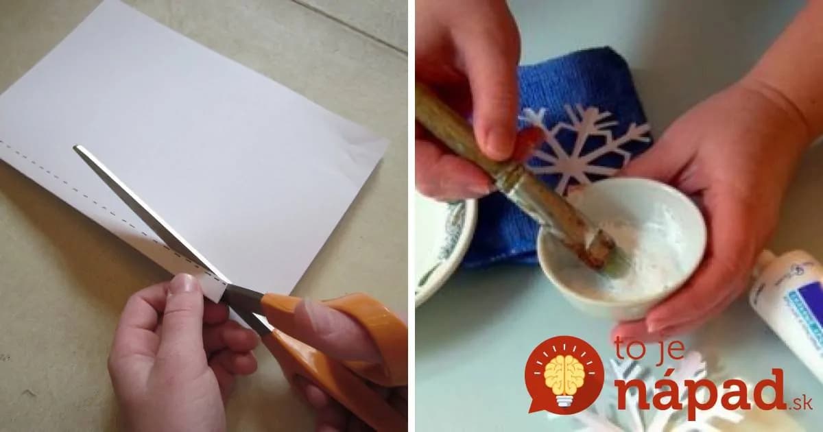 Vzala zubnú pastu a kúsok papiera. Vyrobila čarovnú vianočnú výzdobu, ktorú môžete mať celkom zadarmo!