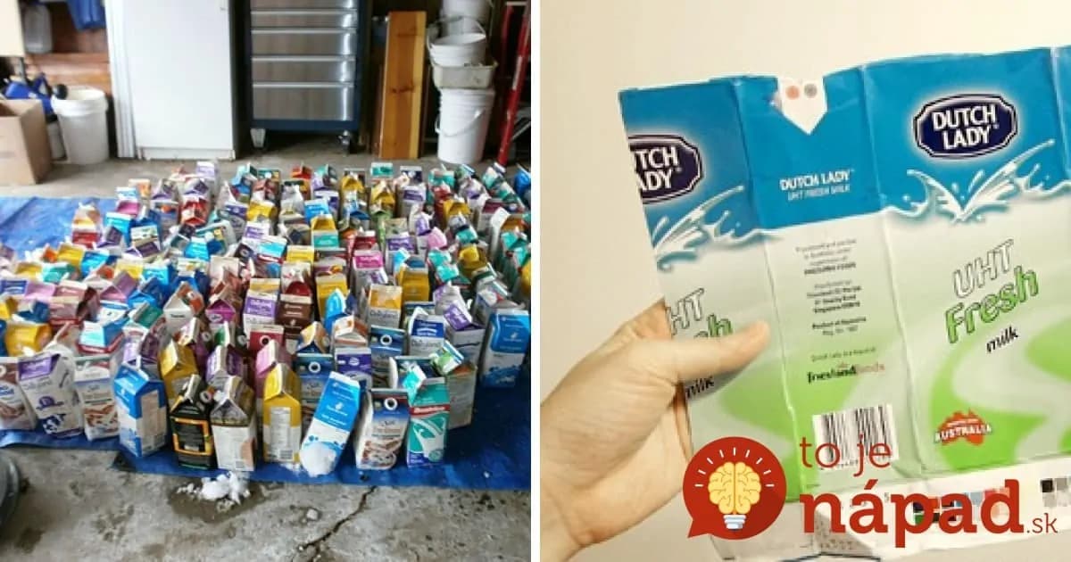 Kupujete mlieko v takýchto škatuliach? Neuveríte, aké užitočné môžu byť v záhrade aj v domácnosti!