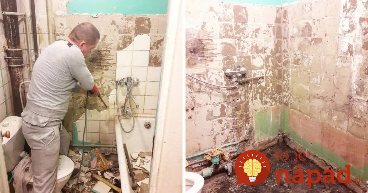 50-ročná mini kúpeľňa bola v hroznom stave: Manželia ju takto úžasne prerobili len za 5 dní!