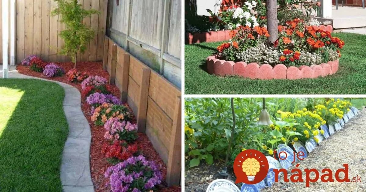 Vďaka tomuto bude vyzerať omnoho krajšie: 31 krásnych nápadov ako oddeliť záhony v záhrade!