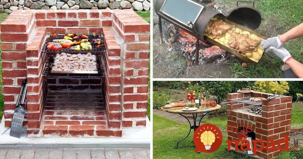 13 nápadov na lacný „urob si sám“ záhradný gril: Môžete si na ňom pripravovať pochúťky už tento víkend!