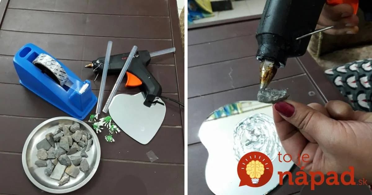 Vzala lepiacu pištoľ, pár kamienkov a lepiacu pásku: Naučí vás, ako vyrobiť krásnu vec na terasu či do bytu, ako z obchodu!