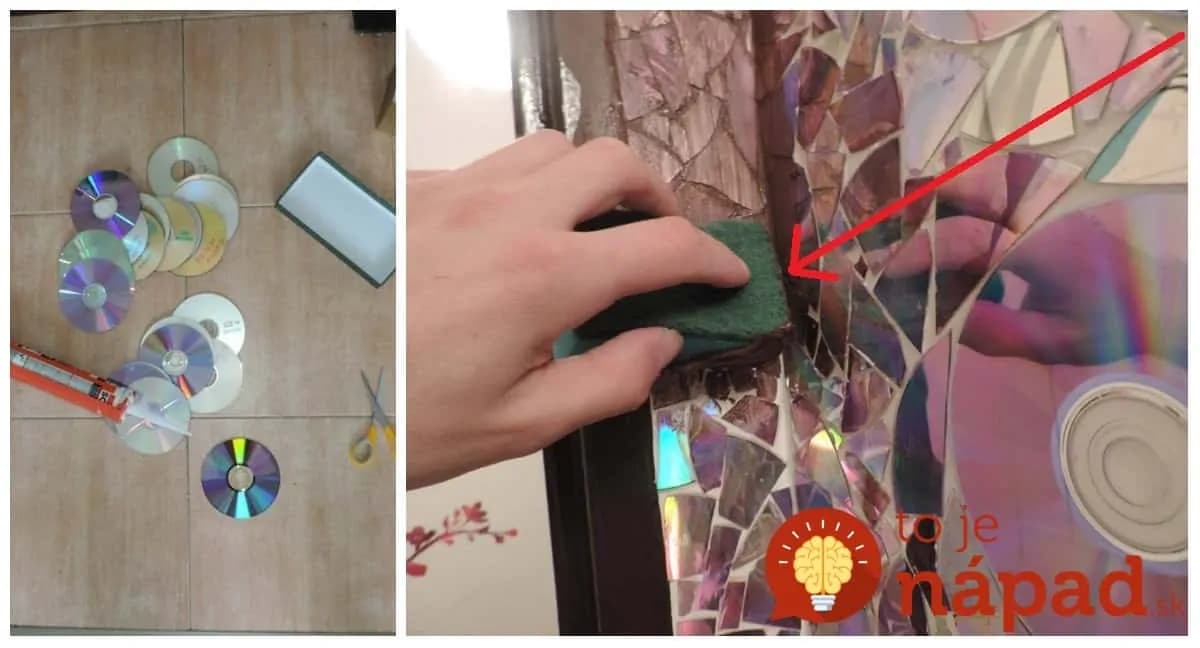 Šikovný Slovák si vyzdobil kúpeľňu skutočne originálne: Pozrite sa, čo vytvoril pomocou starých CD!