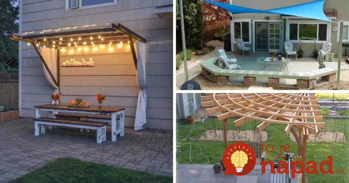 17 nápadov na krásne prístrešky, ktoré vám poskytnú tieň a útočisko počas horúcich dní!