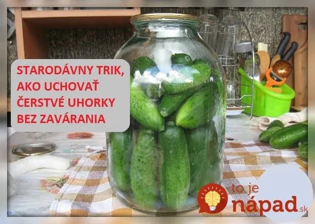 Starodávny trik, ako uchovať čerstvé uhorky na dlhú dobu: Bez nálevu a zavárania!