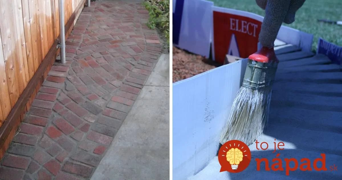 Na zasypanie špár na chodníku som nemal piesok, použil som toto a s burinou mám pokoj: 3 roky a neobjavila sa jediná rastlinka!