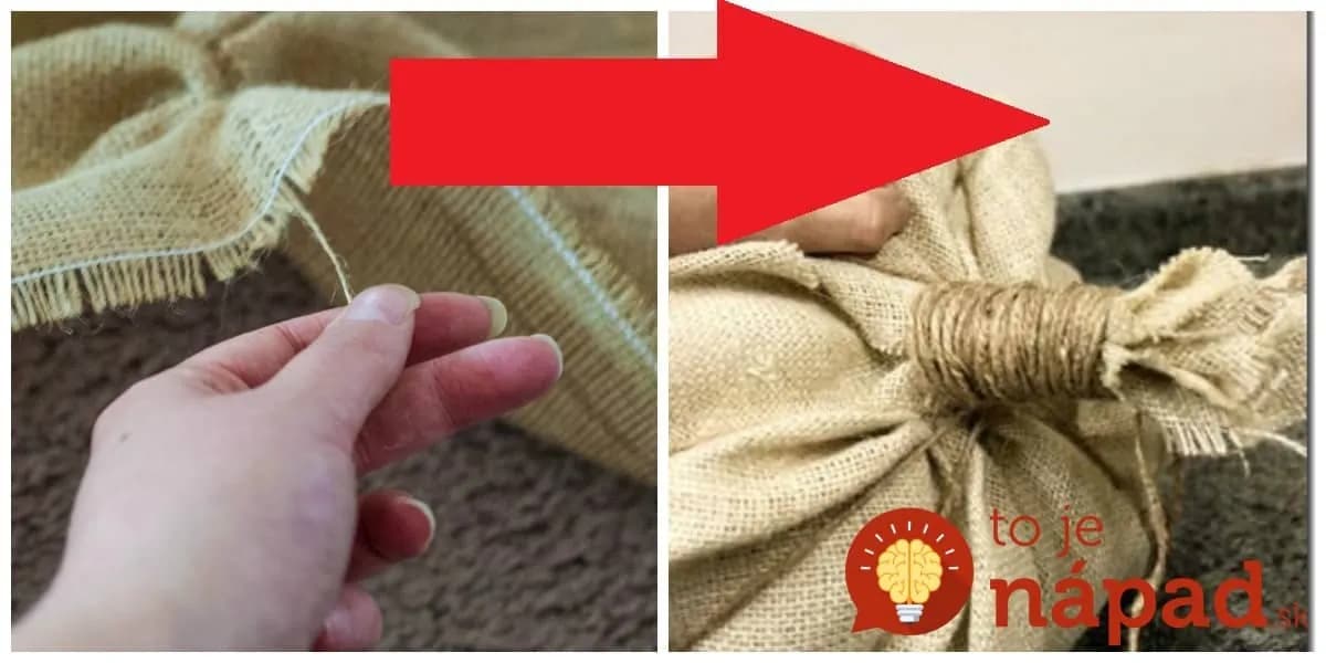 Keď budete nabudúce v galantérii, zoberte aj kúsok vrecoviny: Až uvidíte, čo s ňou robí táto dáma, nezaváhate ani na sekundu!