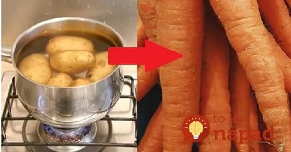 Keď budete nabudúce variť zemiaky, pridajte do vody aj kúsok mrkvy: Tento trik by mal počas zimy poznať každý, zapamätajte si ho!