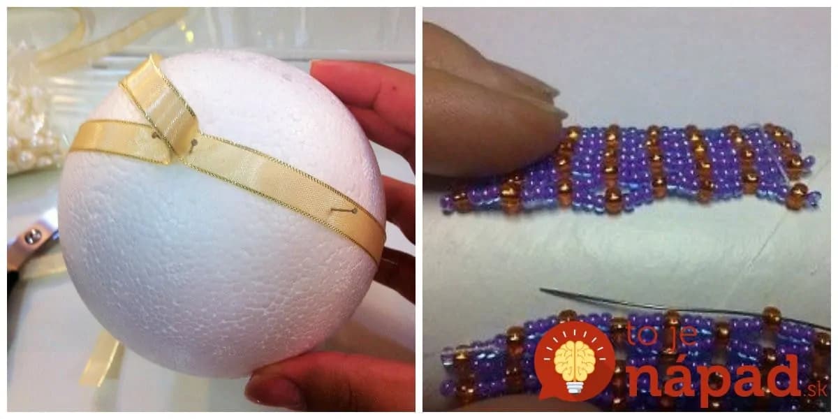 Vzala len drobné koráliky, lepidlo a polystyrén: Každý, kto videl jej vianočný stromček neveril, že tú krásu nekúpila v drahom obchode!