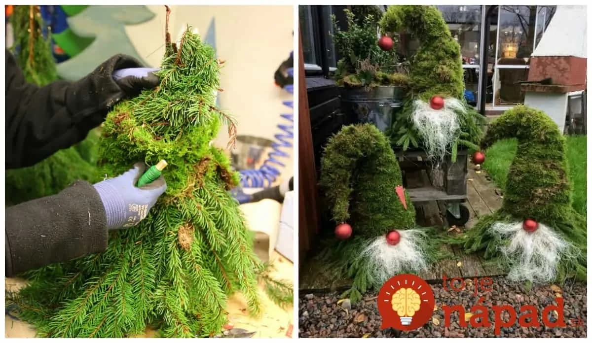 Stačí vám len pár vetvičiek a stará čiapka: Vianočného trpaslíka budú obdivovať všetky vaše návštevy!