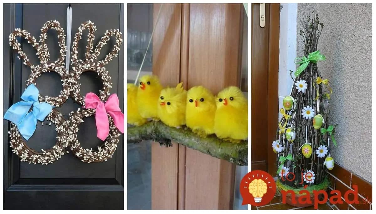 31 prekrásnych nápadov, ako si na Veľkú noc vyzdobiť vchodové dvere a verandu!